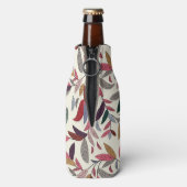 Florale achtergrond flesjeskoeler (Fles Achterkant)