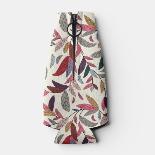 Florale achtergrond flesjeskoeler (Achterkant)