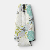 Florale achtergrond flesjeskoeler (Achterkant)