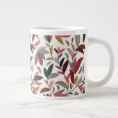 Florale achtergrond grote koffiekop (Rechts)