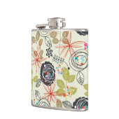 Florale achtergrond heupfles (Links)