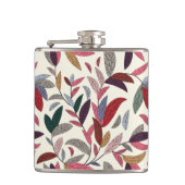 Florale achtergrond heupfles (Voorkant)