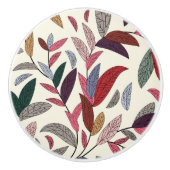 Florale achtergrond keramische knop (Voorkant)