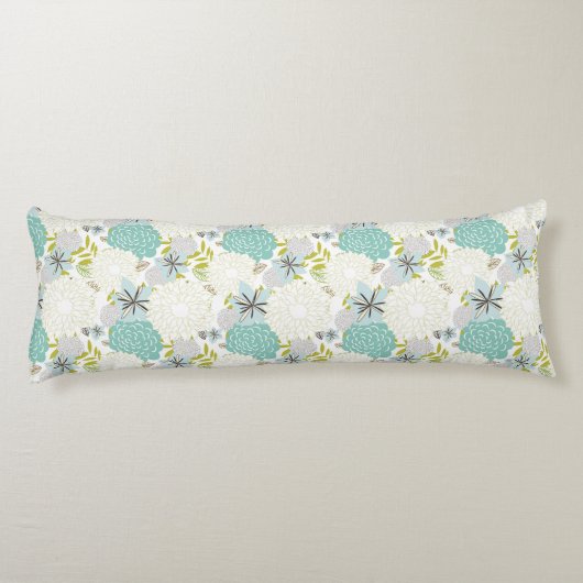 Florale achtergrond lichaamskussen (Achterkant)