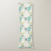 Florale achtergrond lichaamskussen (Voorkant Verticaal)