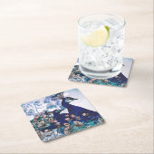 Florale achtergrond met voetgangers kartonnen onderzetters (Insitu)