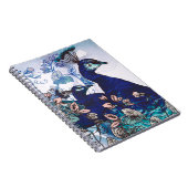 Florale achtergrond met voetgangers notitieboek (Rechterzijde)