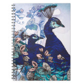 Florale achtergrond met voetgangers notitieboek (Voorkant)