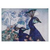 Florale achtergrond met voetgangers snijplank (Voorkant)