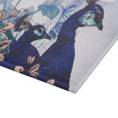 Florale achtergrond met voetgangers snijplank (Hoek)