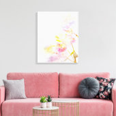 florale achtergrond met waterverf bloemen canvas afdruk (Insitu (Woonkamer))