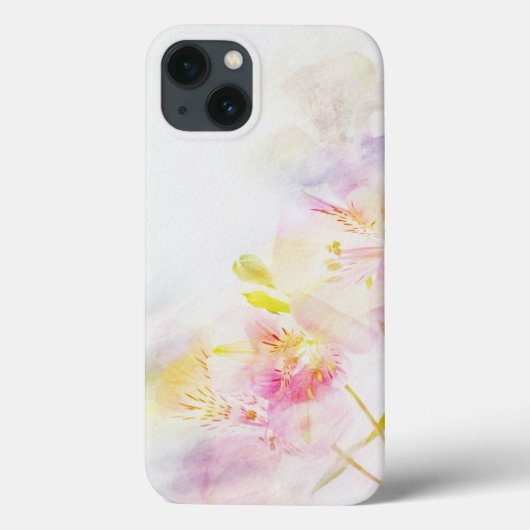 florale achtergrond met waterverf bloemen Case-Mate iPhone case (Achterkant)