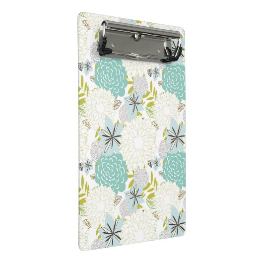 Florale achtergrond mini klembord (Schuin)