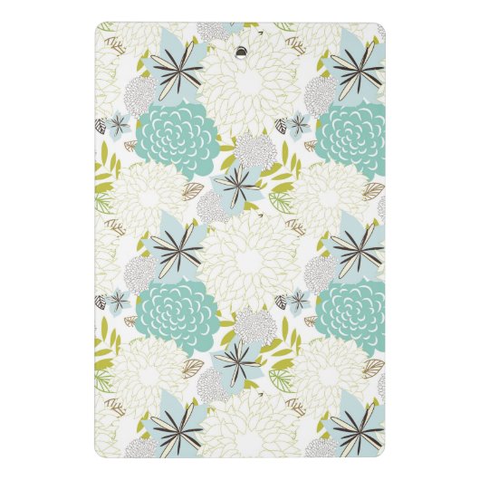 Florale achtergrond mini klembord (Achterkant)