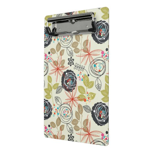 Florale achtergrond mini klembord (Angled2)