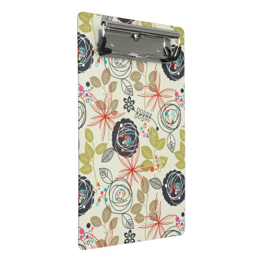 Florale achtergrond mini klembord (Schuin)