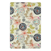 Florale achtergrond mini klembord (Achterkant)