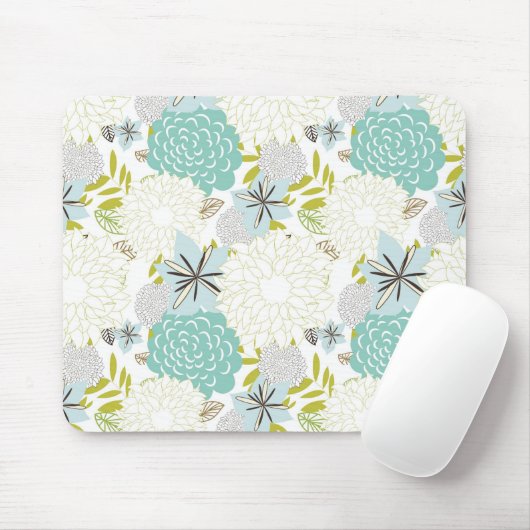Florale achtergrond muismat (Met muis)