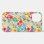  florale achtergrond. Naadloze  beschermhuls Case-Mate iPhone Case (Achterkant (horizontaal))