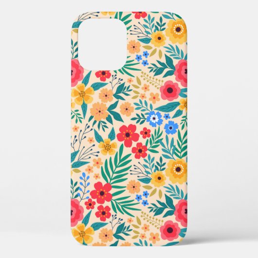  florale achtergrond. Naadloze  beschermhuls Case-Mate iPhone Case (Achterkant)