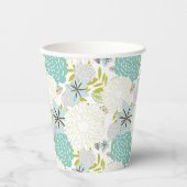 Florale achtergrond papieren bekers (Voorkant)