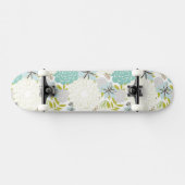 Florale achtergrond persoonlijk skateboard (Horizontaal)