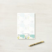 Florale achtergrond post-it® notes (Op bureau)