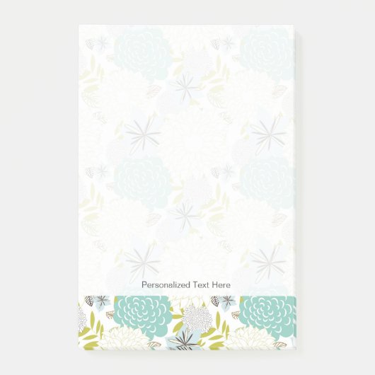 Florale achtergrond post-it® notes (Voorkant)