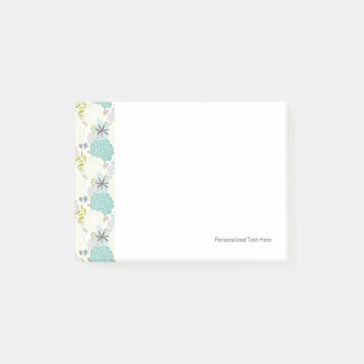 Florale achtergrond post-it® notes (Voorkant)