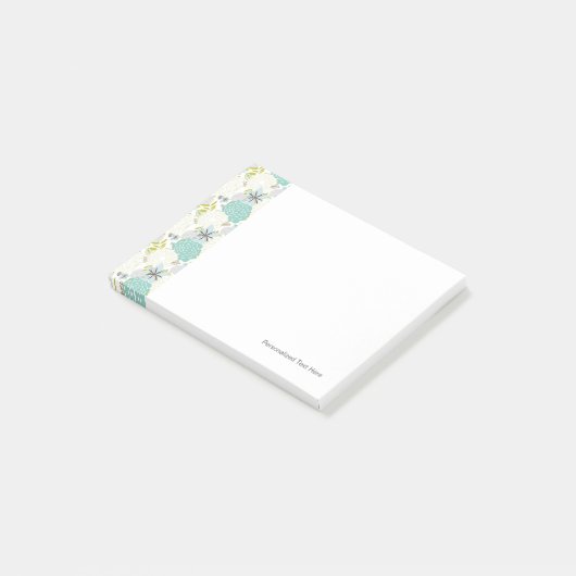 Florale achtergrond post-it® notes (Schuin)