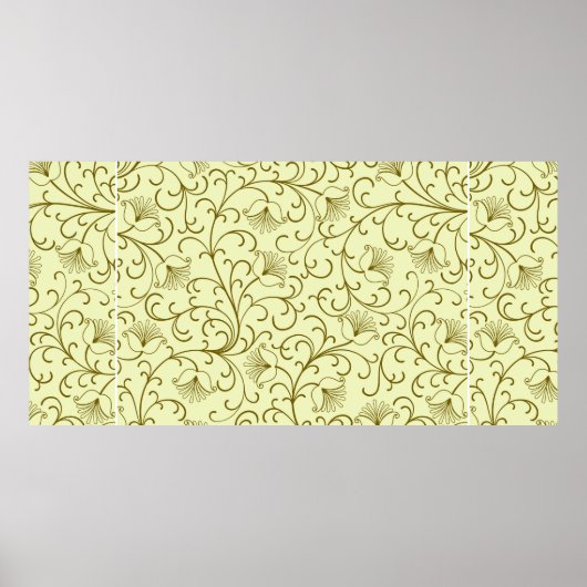 Florale achtergrond. Prachtige illustratie. Poster (Voorkant)