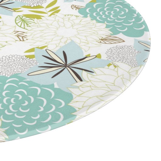 Florale achtergrond snijplank (Hoek)