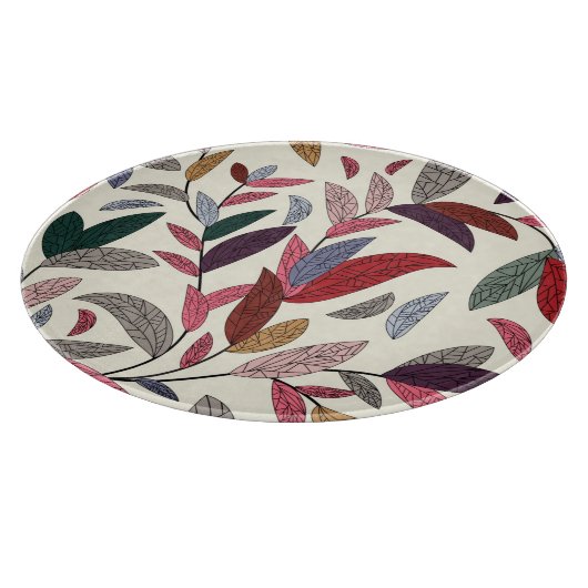 Florale achtergrond snijplank (Hoek)