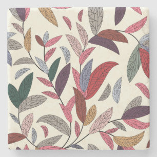 Florale achtergrond stenen onderzetter