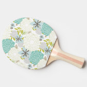 Florale achtergrond tafeltennisbatje (Zijkant)