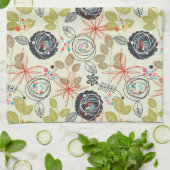 Florale achtergrond theedoek (Gevouwen)