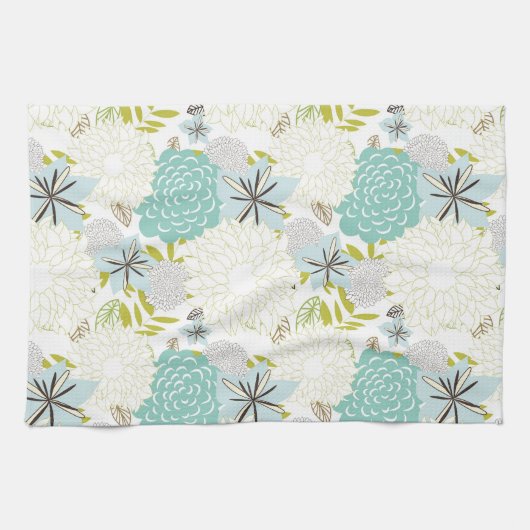 Florale achtergrond theedoek (Horizontaal)