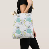 Florale achtergrond tote bag (Dichtbij)