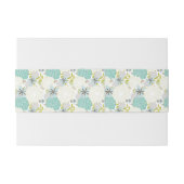 Florale achtergrond uitnodigingen wikkel (Achterkant Voorbeeld)