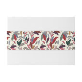 Florale achtergrond uitnodigingen wikkel (Achterkant Voorbeeld)