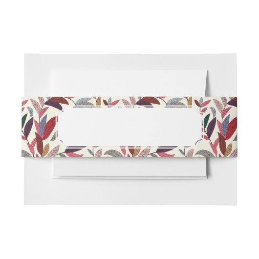 Florale achtergrond uitnodigingen wikkel (Voorkant Voorbeeld)