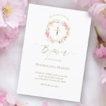 florale adem | Baptisme-uitnodiging Kaart<br><div class="desc">Baptisme-uitnodiging</div>