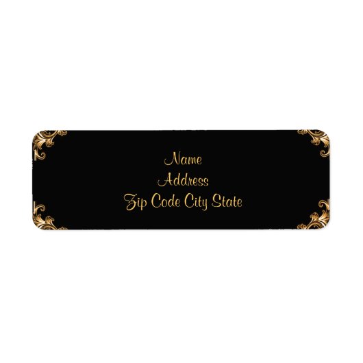  florale adresetiketten etiket (Voorkant)