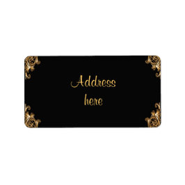  florale adresetiketten etiket