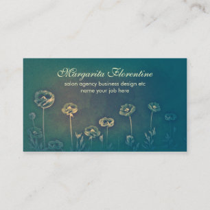  florale artistieke ontwerp visitekaartjes