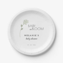 Florale baby in bloei baby shower