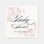  florale baby showers servetten (Voorkant)