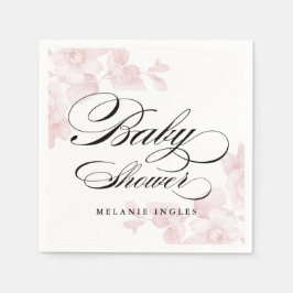  florale baby showers servetten