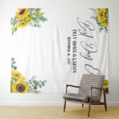 Florale 'Beste Dag Ooit' Foto Achtergrond Wandkleed (In Situ (horizontaal))