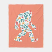 FLORALE BIGFOOT FLEECE DEKEN (Voorkant)